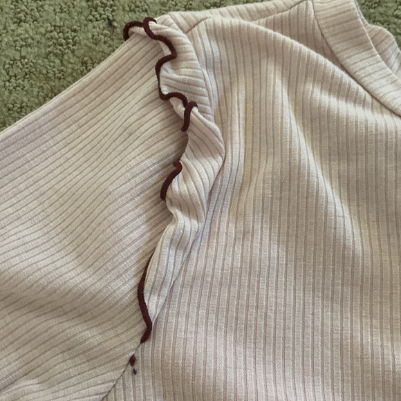 Light Pink Frilly Long Sleeve Top - Picture 5 of 11